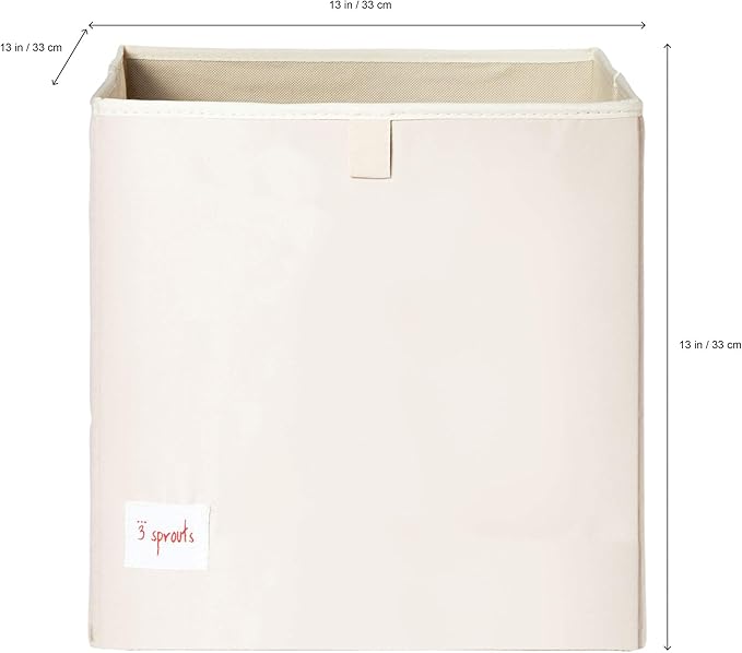 3 Sprouts Toy Storage Organizer: Toy Box Cube Organizer for Playroom, Nursery - Foldable Storage Bin - Cat