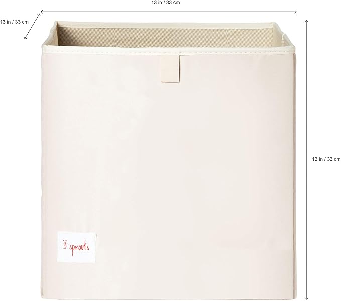 3 Sprouts Toy Storage Organizer: Toy Box Cube Organizer for Playroom, Nursery - Foldable Storage Bin - Penguin