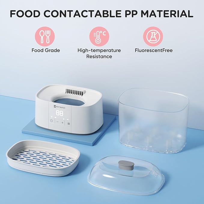 Bottle Sterilizer and Dryer, HIYAKOI Electric Steam Baby Bottle Sterilizer and Dryer, All-in-One Sterilizer 2 Layers Large for Baby Bottles, Parts & Other Newborn Essentials - HEPA Filtration