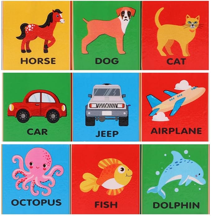 Atoylink ABC Wooden Building Blocks for Toddlers 1-3, 30 Pcs Alphabet & Number Stacking Toys with Storage Pull Toy Car Learning & Education Montessori Toys for 1 2 3 Year Old Baby Boy Girl Gifts