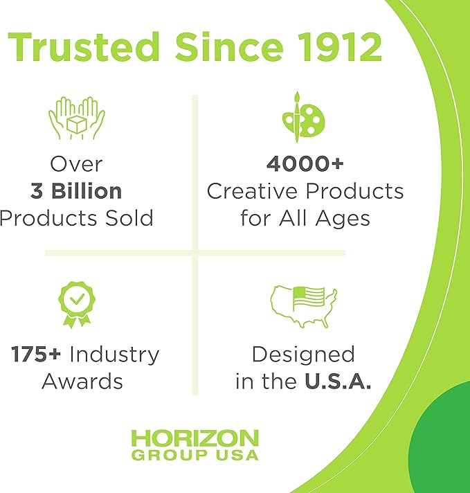 Creative Roots Mosaic Flower Garden Stepping Stone Kit, Includes 7-Inch Ceramic Stone & 6 Vibrant Paints, DIY Stepping Stone Kit for Kids Ages 6+