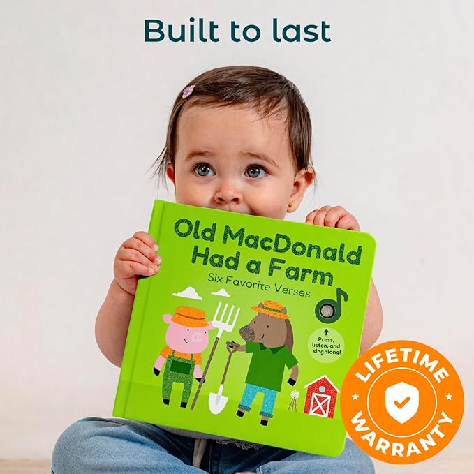 Cali's Books Old Macdonald Had a Farm | Interactive Books for 1 Year Old, Books for 2 Year Olds with Buttons on Every Page | Fun Farm Toy Book for Baby and Toddlers | Great Gift for Kids