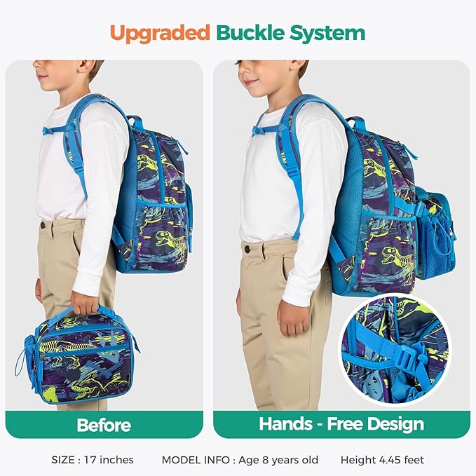 Choco Mocha Truck Backpack for Boys, Kindergarten Backpacks for Boys Backpack Ages 6-8, Boy Elementary School Bookbag 17 Inch, Black