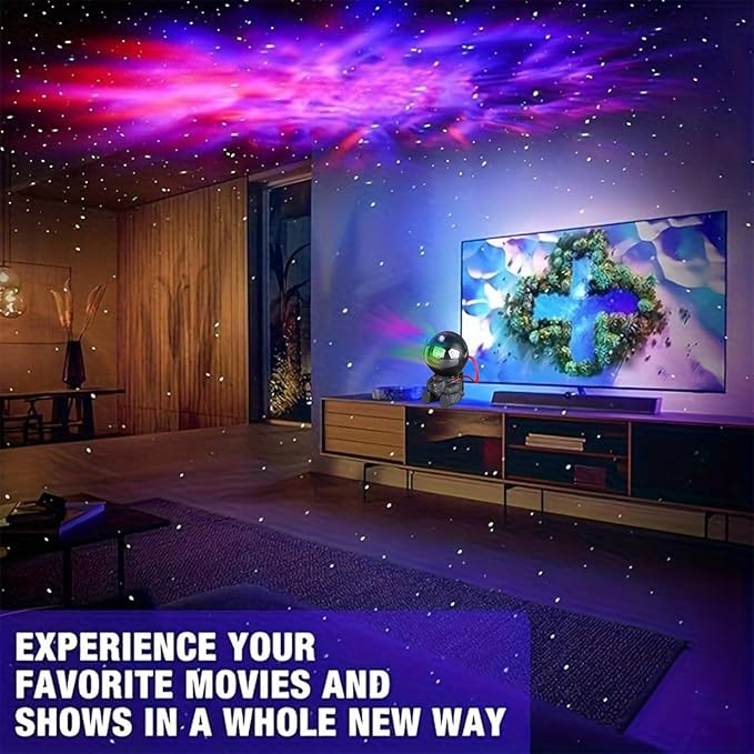 Astronaut Star Projector, Star Projector Galaxy Light for Kids,8 Modes Remote and 270° Adjustable Led Lights for Bedroom, Girls Room Decoration, Home Theater, Ceiling, Timer(Original Black)