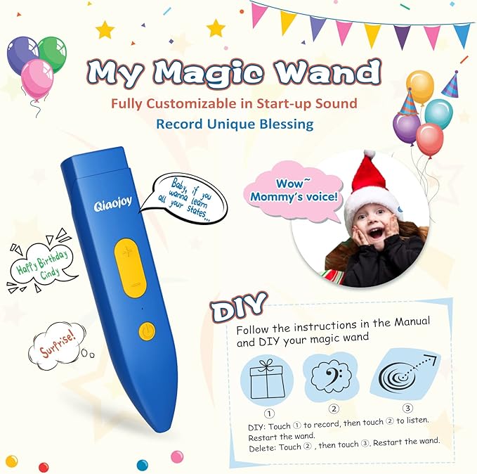 Bilingual Interactive for Kids Talking USA Map for Kids Learning, Geography Toys Games Educational Electronic Map Christmas Personalized Gift/Toys for 4 5 6 7 8 9 10 Year Old Girls/Boys