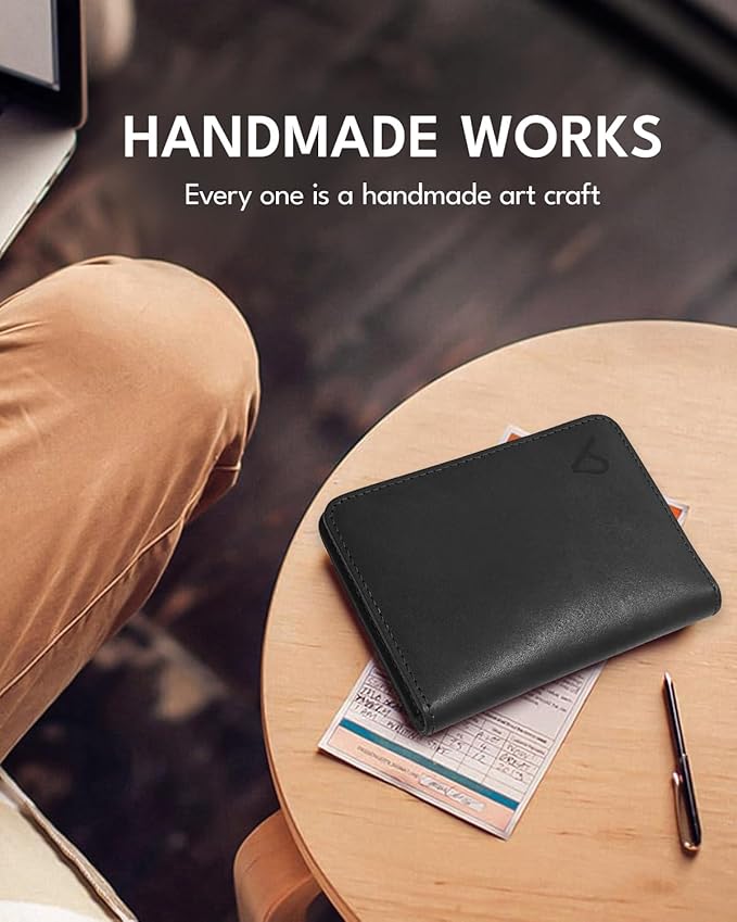 ALLIVE Passport Holder for Travel, Genuine Leather Passport Holder Women Men,Passport Cover Wallet,Travel Must Haves Airport Essentials Travel Gifts Black