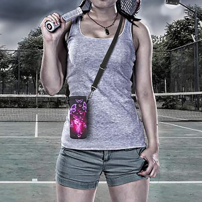 AUPET Water Bottle Bag Carrier,24oz/32oz Insulated Neoprene bottle Sling Holder Case Pouch Cover for 1000ML/750ML Bottles with Shoulder Strap for walking