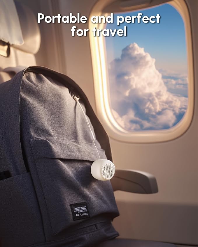 Babelio White Noise Sound Machine for Adults Kids Baby, Travel Sound Machine for Sleep, Mini and Portable, 15 Non-looping Sounds, Timer, Memory Function, Easy to Pocket and Travel, Putty Gray