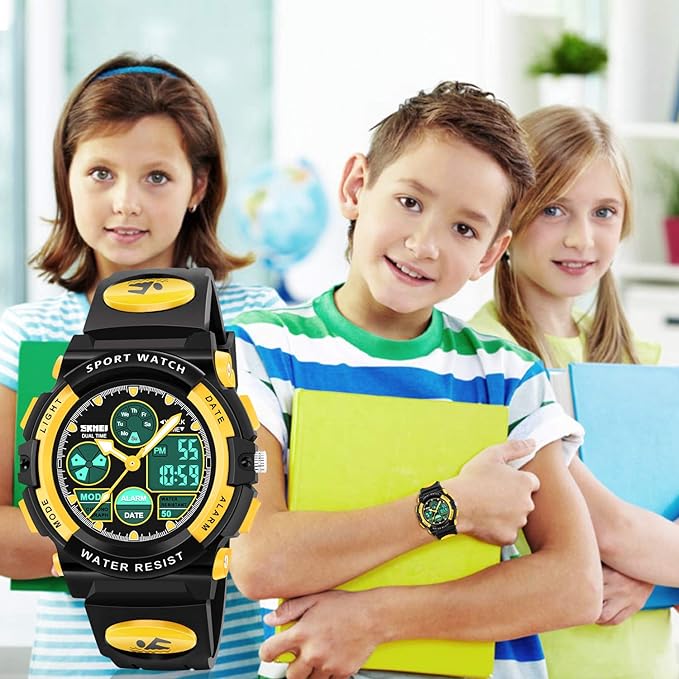 ATIMO LED Multi Function Waterproof Watch for Kids - Kids Gifts