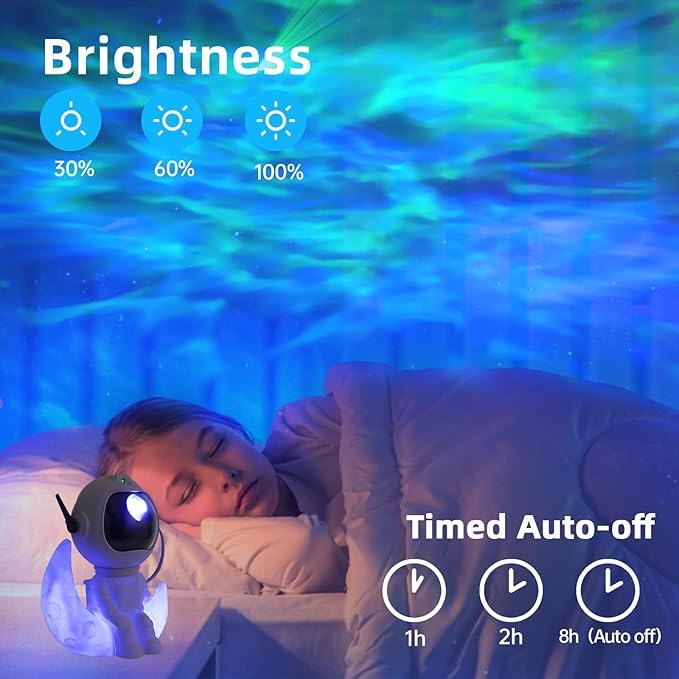 Astronaut Galaxy Projector Night Light - Nebula Star Projector with Timer & Remote, Room Decor for Kids Adults, Christmas Birthday Valentines Day Gift