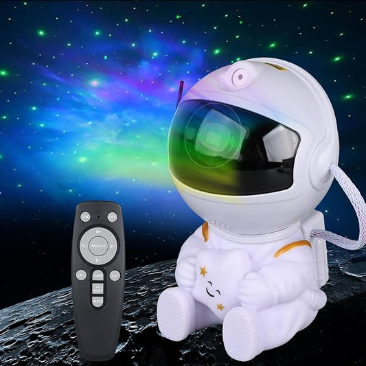 Astronaut Star Projector, Star Projector Galaxy Light for Kids,8 Modes Remote and 270° Adjustable Led Lights for Bedroom, Girls Room Decoration, Home Theater, Ceiling, Timer(Original White)
