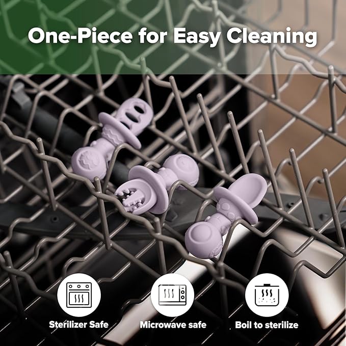 Haakaa Astronaut Beginner Silicone Cutlery Set β Toddler Spoons Self Feeding 6+Months, Baby Led Weaning Supplies, Easy Grip Toddler Utensils, Baby Feeding Essentials
