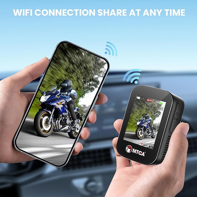 asika 4K Ultra HD Action Camera with Touch Screen-Waterproof Sports Camera,6-Axis Gyro Stabilization,145° Wide-Angle,Loop Recording for Vlogging,Cycling,Motorcycle(Supports Time-Lapse/Pre-Record)