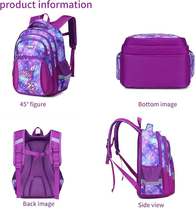 Cusangel Backpack for Girls Boys School Bookbags Kindergarten Elementary Lightweight Waterproof Multifunctional Large Capacity for Backpack (16 inch Fun Prints)