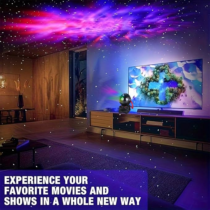 Astronaut Star Projector, Star Projector Galaxy Light for Kids,8 Modes Remote and 270° Adjustable Led Lights for Bedroom, Girls Room Decoration, Home Theater, Ceiling, Timer (Black Guitar)