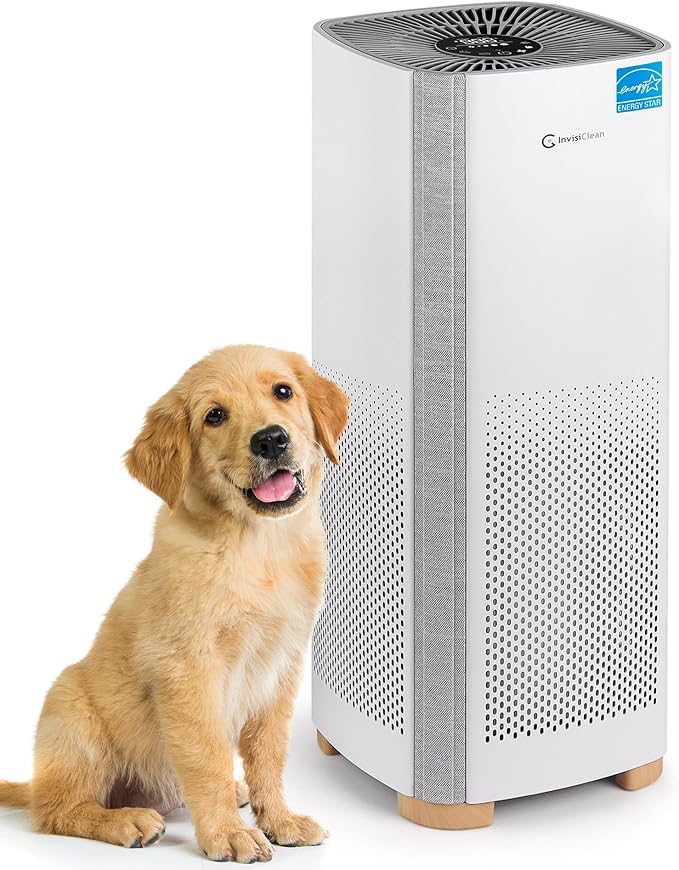 Air Purifiers for Home, Large Room Covers 1500 FtΒ², H13 Medical Grade True HEPA Air Filter, Ideal for Allergies, Cat, Dog, Pet, Hair, Pollen, Smoke, Dust, Bedroom Air Filter, WiFi, InvisiClean Bella