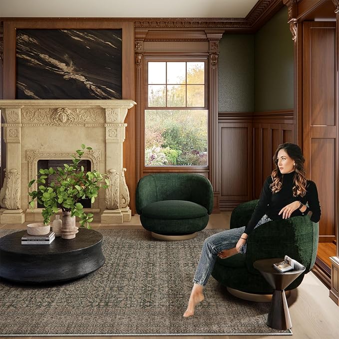 Boho Washable Kitcheh Rug for Entryway: Door Mat Indoor Entrance 2x3 Small Throw Rug Stain Resistant Non-Slip Low Pile Soft Carpet for Kitchen Front Door Indoor Entrance Entry Bedroom