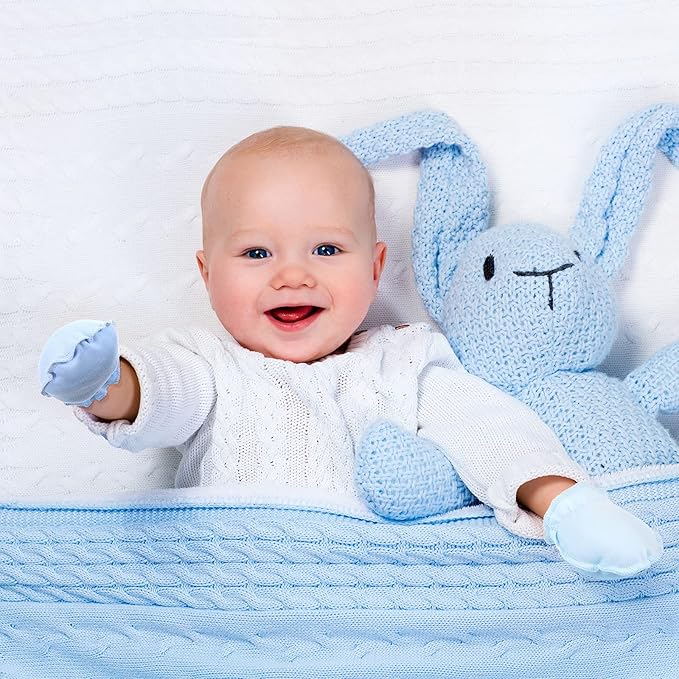 Geyoga 24 Pairs Newborn Baby Boy Girl Mittens 0-6 Months Newborn No Scratch Mittens Soft Elastic Infant Baby Gloves