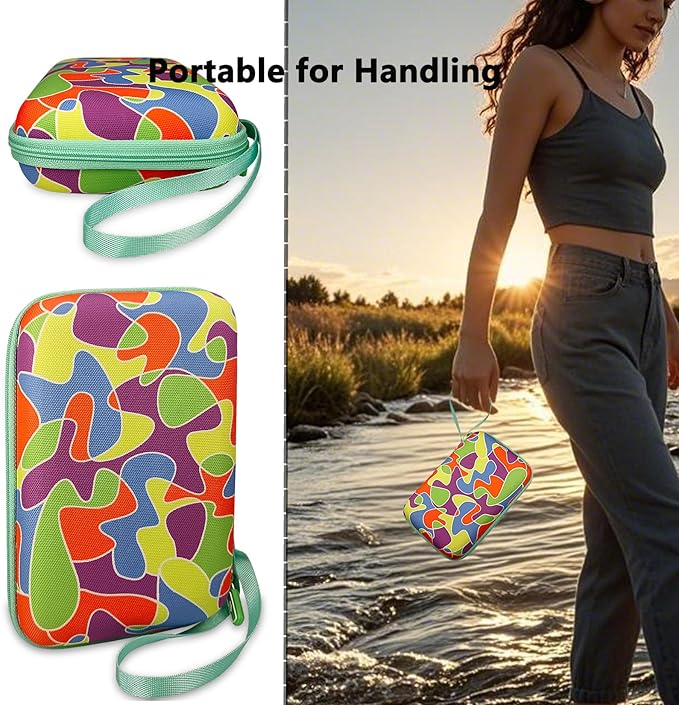 Case Compatible with Giiker Super Slide Brain Games, Protective Storage Bag Holder for Giiker Brain Teaser Puzzles Games Toys (Only Case) (Multicolor)