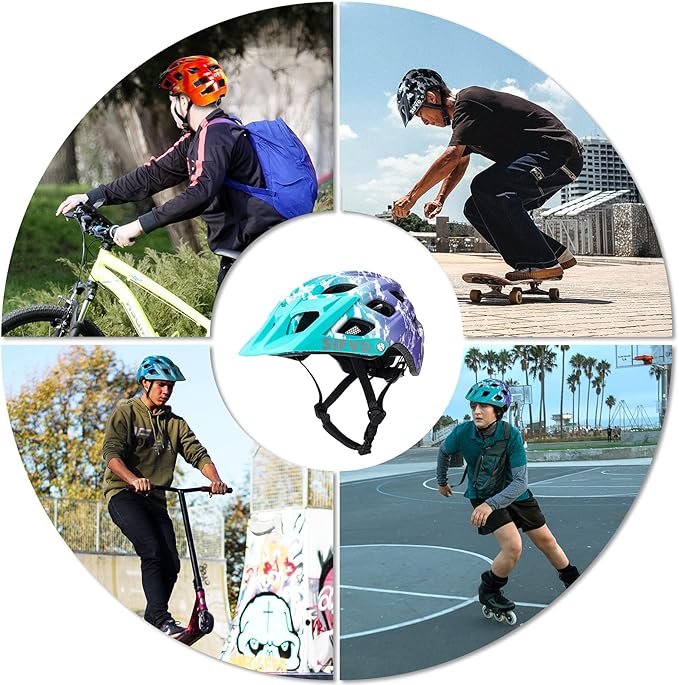 Kids Bike Helmet, SIFVO Kids Helmet 8+ Boys and Girls Bike Helmet with Cool Visor, Bike Helmets for Kids, Youth Bike Helmet Kids Mountain Bike Helmet Lightweight and Sturdy【55-58cm】