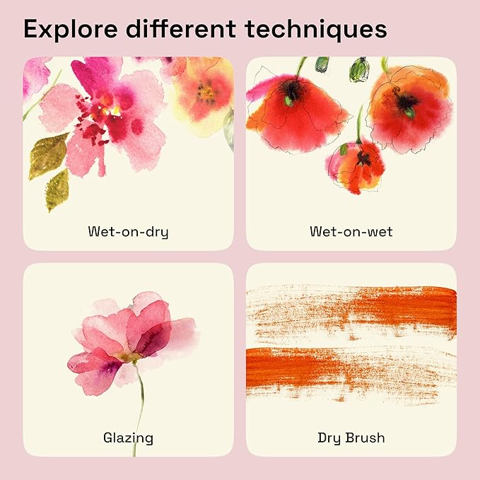 ARTISTRO Professional Watercolor Paint Set for Adults - 12 Pigment-Rich Colors, XL Pans, ASTM-I Lightfastness, High Tinting Strength Watercolor Set for Professionals made by professionals