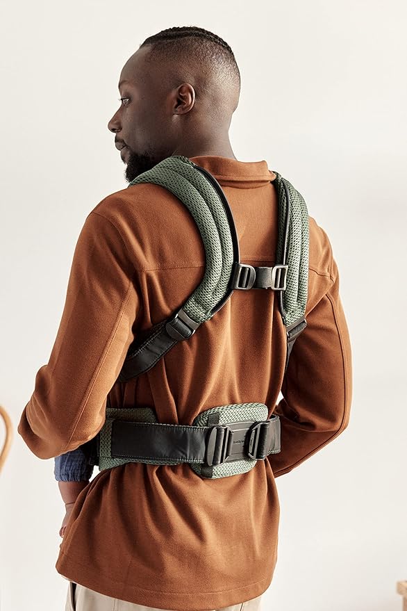 BabyBjörn Baby Carrier Harmony, Dark Green, 3D Mesh | 3-in-1 Ergonomic Baby Carrier; Newborn, Facing-in, Outward-Facing, and Back Carrying Positions Supported (7-40 lbs), Newborn to Toddler