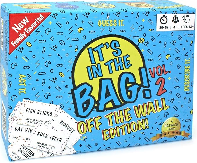 Itβs in The Bag! β Party Game Will Have You Laughing Hysterically β Like Charades on Steroids for Family and Adults β Easy to Learn Team Game for Groups (Party Edition)