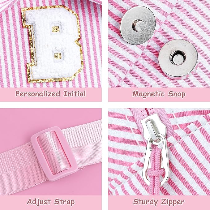 Girls Sling Bag, Small Belt Bags for Girl, Gifts for Girls Kids, Friend Granddaughter Birthday Gift for Kids Daughter Sister Niece Girl Gifts Trendy Stuff Crossbody Fanny Packs (Pink M)