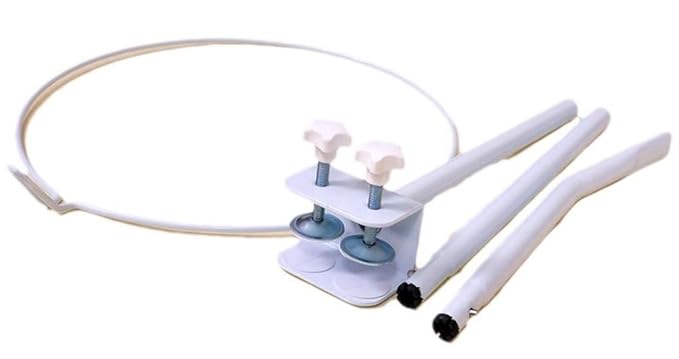 CdyBox Crib Canopy Holder Universal Metal Adjustable Clip-On Stand Bracket for Crib Cot Bed Mosquito Net(White, Stand only)