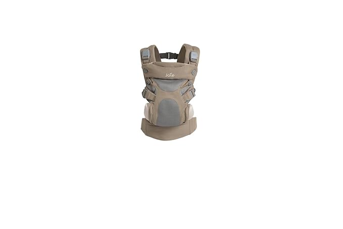 Joie Savvy Baby Carrier – Ergonomic, Adjustable Baby Carrier with 4 Carry Positions, Padded Shoulder Straps and Lumbar Support (Sandstone)