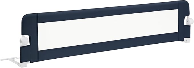 BABY JOY Bed Rails for Toddlers, Extra Long, Swing Down Safety Bed Guard for Convertible Crib, Folding Baby Bedrail for Kids Twin, Double, Full Size Queen & King Mattress (71", Dark Gray)