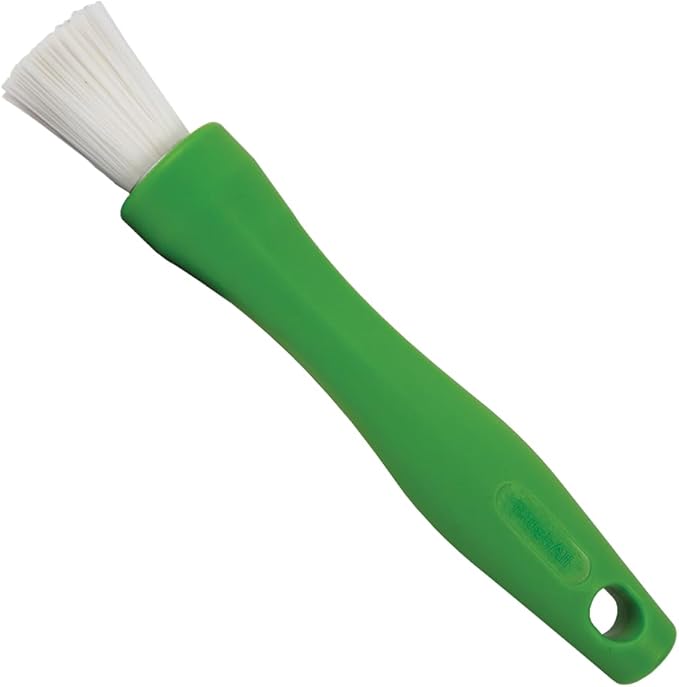 BrushAll® Wire Hand Brush with Ergonomic Handle and Tightly Packed Bristles for Kitchen, Garage, Indoor, Outdoor (Nylon) Patent Pending