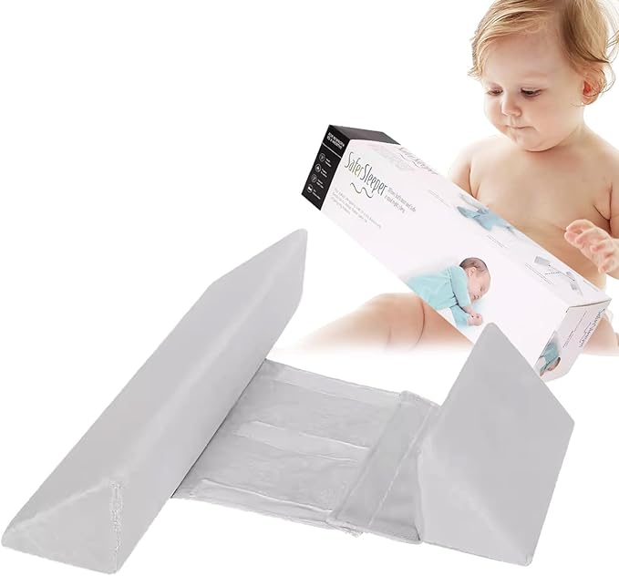 Baby Side Sleeper Weddge Breathable Pillow, Removable and Washable Breathable Bedding Set, Medium