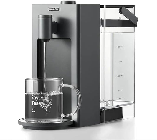 BUYDEEM S9023 Instant Hot Water Dispenser, Countertop Water Boiler & Warmer for Tea, Coffee and Baby Formula, Adjustable 8 Temperatures & 5 Water Outputs, 3L Water Tank(102oz), Dark Gray