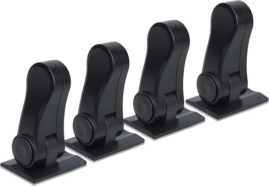 Child Proof Door Lever Lock - 4 Pack - Door Locks for Kids Safety - Door Knob Child Proof - Baby Proofing 3M Adhesive - Door Handle Child Proof - Baby Safety Locks for Toddlers - Black