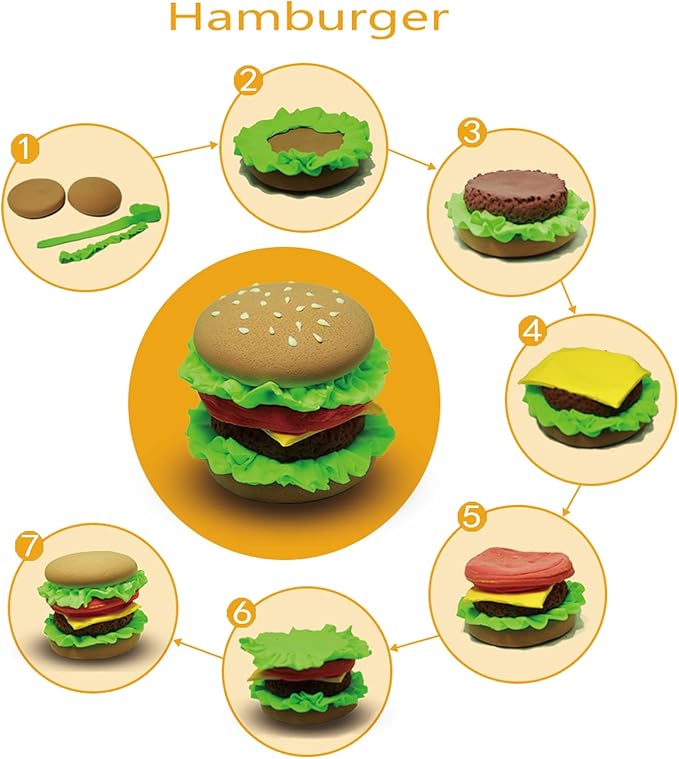 CiaraQ Modeling Clay Kit - 64 Colors Air Dry Clay with Sculpting Tools, Ideal for Crafting, DIY Projects. Easter/Halloween/Christmas Gifts.