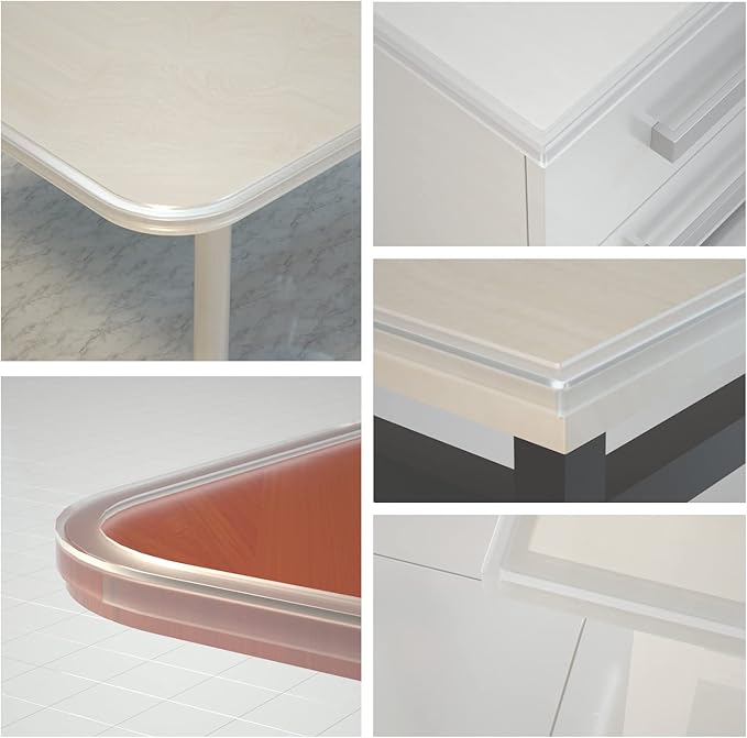 Clear Edge Protector,Safe Corner Protector, Anti-Sharp Edge Protector, for Furniture, Drawers, Tables, Cabinets 2inX3.28FT