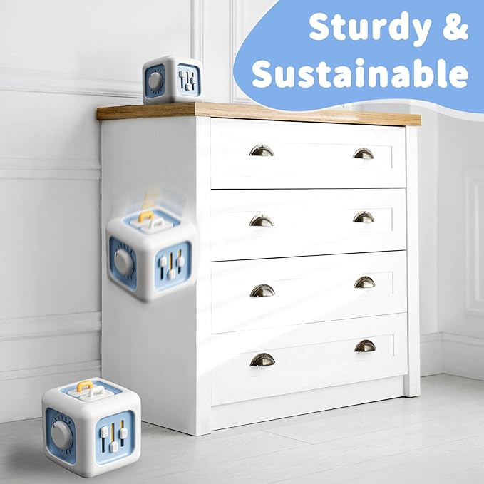 Busy Cube Toys for 1 Year Old, Montessori for 1+ Year Old, Travel Toys for Toddlers 1-3, Learning Fine Motor Skills| Birthday Gifts for 12 Months +