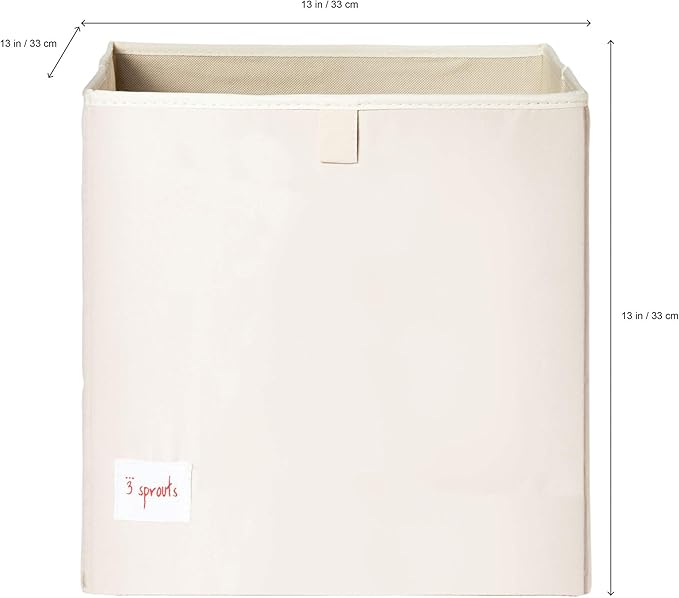 3 Sprouts Toy Storage Organizer: Toy Box Cube Organizer for Playroom, Nursery - Foldable Storage Bin - Hedgehog