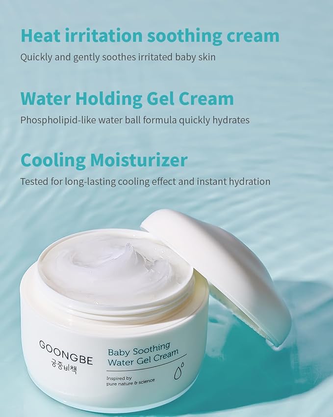 Baby Easy Wash Sun Lotion SPF 30 & Soothing Water Gel Cream - Korean Zinc Oxide Mineral Sunscreen & Cooling Moisturizer - Vegan Hypoallergenic for Ages 0-3, Lotion 2.11oz & Gel Cream 3.38oz