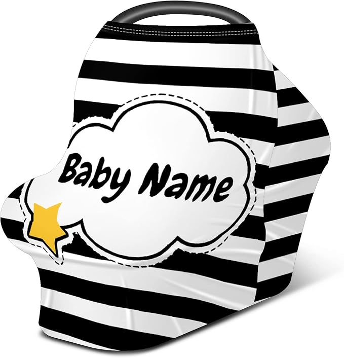 Baby Car Seat Stroller Cover Nursing Cover New Mom Breastfeeding Scarf Soft Stretchy Infant Carrier Cover Car Canopy Coverage