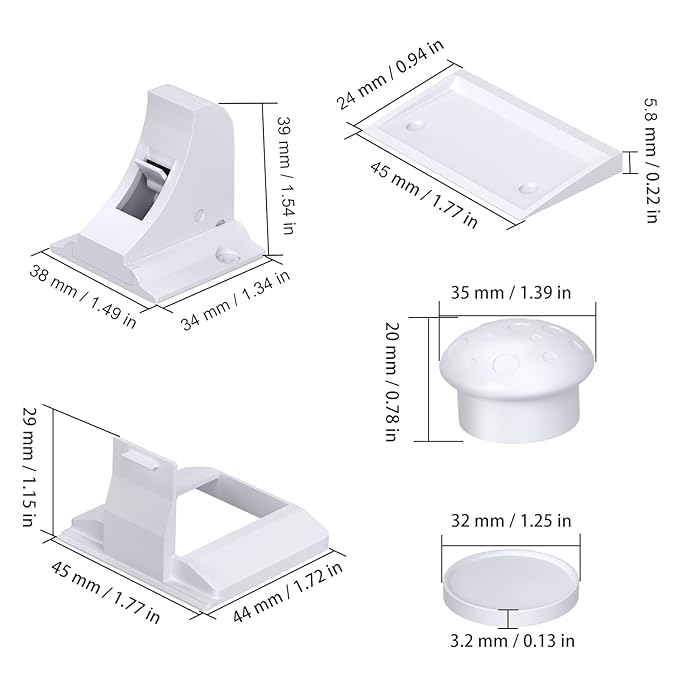 Child Safety Magnetic Cabinet Locks, AOSITE 12 Pack+3 Keys Baby Proofing Magnetic Drawer Locks for Kitchen with Adhesive No Drilling or Screws Fixed, 4 Baby Safety Cabinet Locks for Knobs