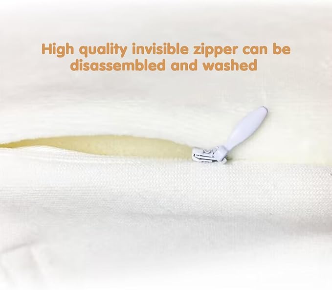 Baby Side Sleeper Weddge Adjustable Soft and Breathable Pillow Blue