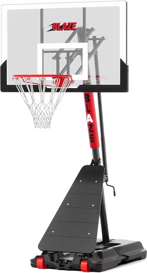 Basketball Hoop Outdoor 10 FT Height Adjustable, Portable Basketball Goals Systems with 45" Backboard for Youth Adults Kids - Backyard, Driveway, Indoor Play