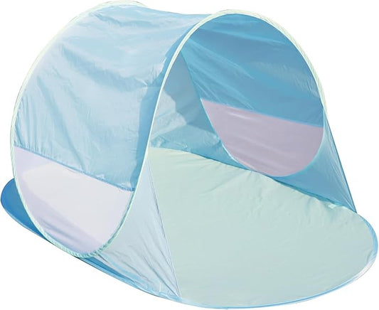 Action Air UPF 50+ Pop Up Beach Tent for 2-3 People, Instant Sun Shelter with 360°Ventilation, Water-Resistant Canopy, Lightweight & Portable Sun Shade for Beach, Camping, Sports (Blue)