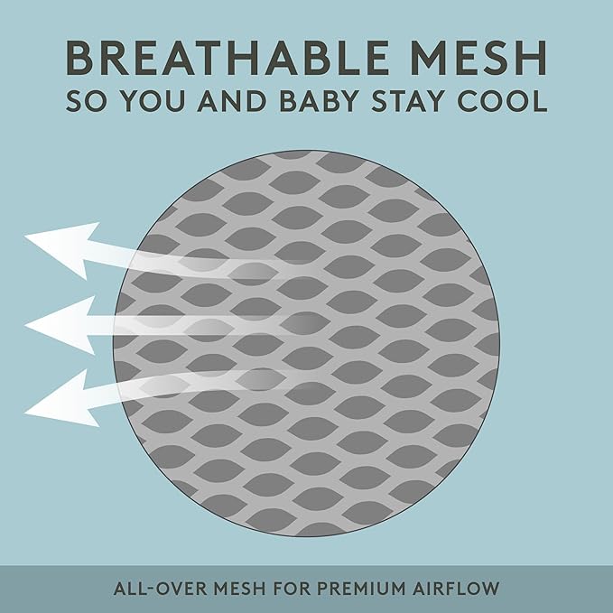 Baby Tula Explore Carriers - Breathable Baby Carrier Newborn to Toddler - Adjustable Toddler Carrier - Multiple Ergonomic Positions Front and Back - Ergonomic Fit for 7-45 lb - Mesh, Daisy Chain