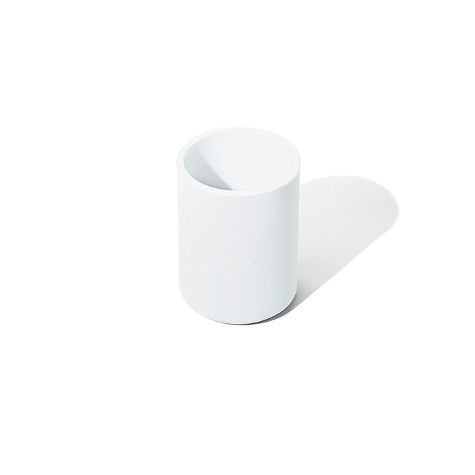 Avanchy Silicone Training Cup – 12 oz Open Cup for Toddlers and Infants – Ideal for Baby Led Weaning and Transitioning from Bottles, Orange