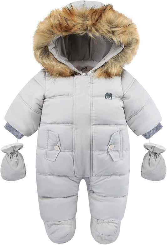 Baby Girl Winter Snowsuit Toddler Jacket Clothes For Boy Infant Jumpsuit Hoodied