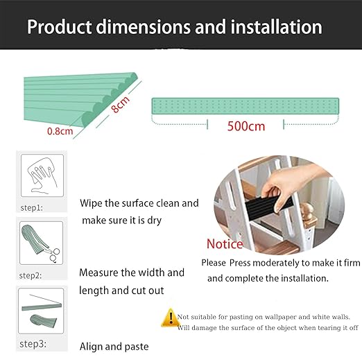 Bunk Bed Ladder Pads,Traction Treads for Stair Steps,Soft Extra-Wide Edge Protector,Self-Adhesive Bunk Bed Ladder Cover Foam Padding,Furniture 16.5 Ft Black