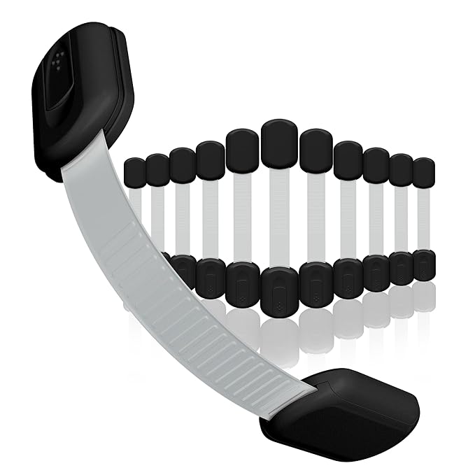 Baby Proofing Child Safety Locks (12 Pack) by Skyla Homes - The Safest, Quickest and Easiest 3M Adhesive Cabinet Latches, No Screws & Magnets, Multi-Purpose for Furniture, Kitchen, Ovens, Toilet Seats